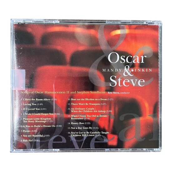 Vintage Mandy Patinkin Oscar & Steve Jazz Audio Music CD u 1995 16 Tracks - Picture 2 of 2
